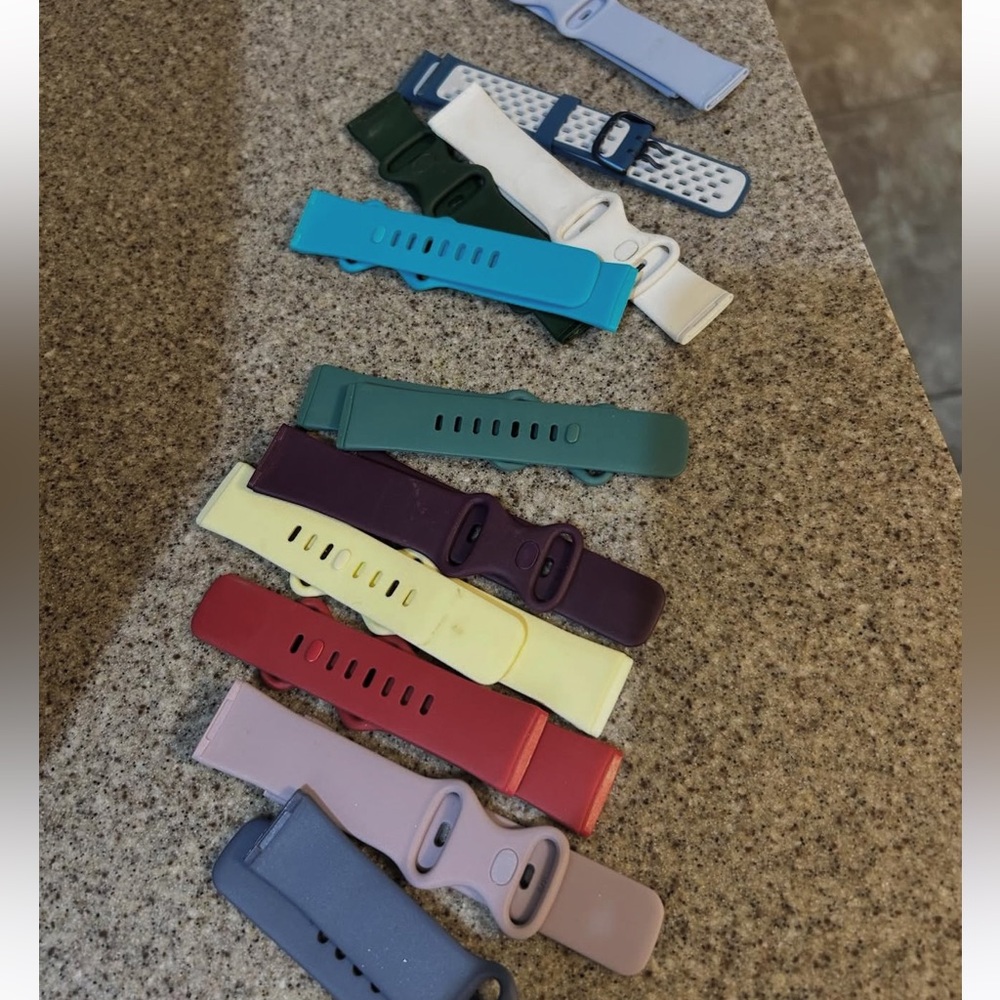 Assorted Silicone Apple Watch Bands - Multi Color Set